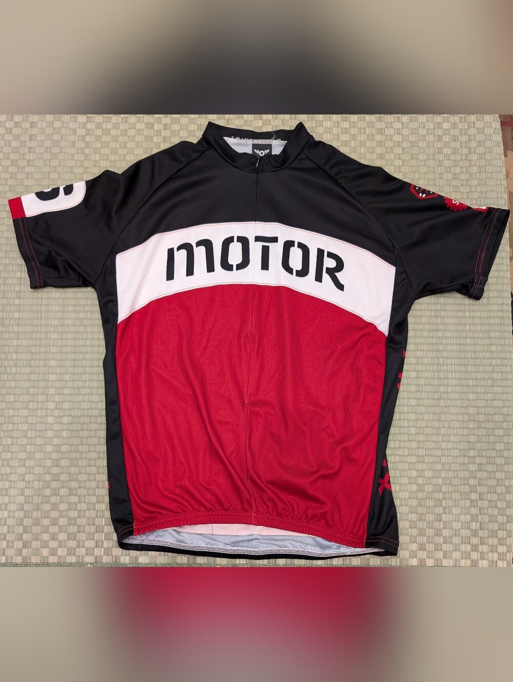 Twin Six Striped Graphic Club Raglan Cycling Jersey Men's Size XL Made in USA